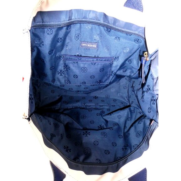 Tory Burch Striped Foldable Nylon Tote - Picture 9 of 13